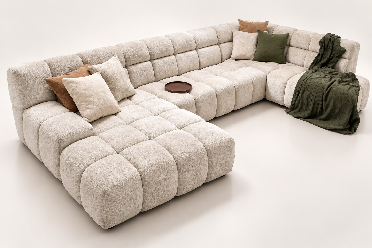 Domino U – Modułowa sofa w kształcie U – przestrzeń dla całej rodziny